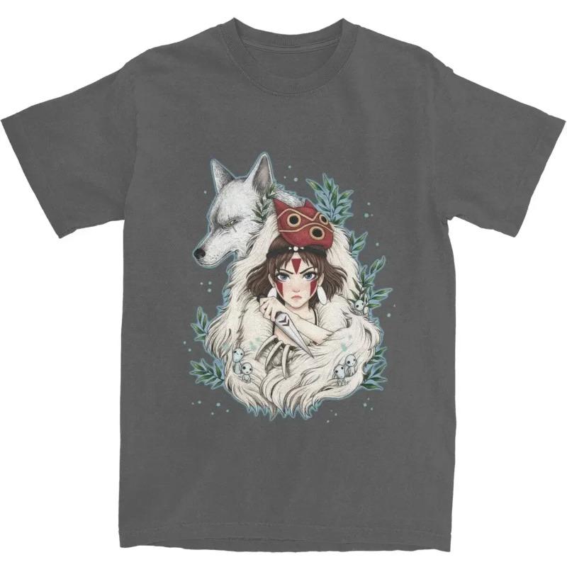 Grafische Neuheit Prinzessin Mononokes Hime T-Shirts für Herren Damen Reine Baumwolle Kodama Baum Waldgeist T-Shirts Shirt