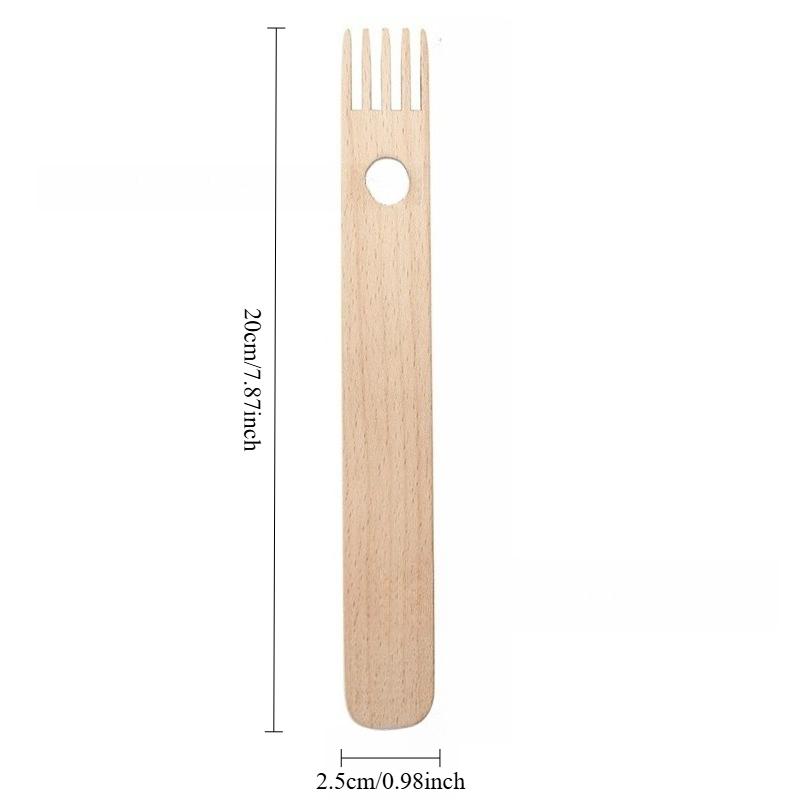 12PCS DIY Wooden Weaving Loom Tools 2Size Tapestry Darning Big Eye Yarn Knitting Needles Needlework Crafts Sewing Needle Tools