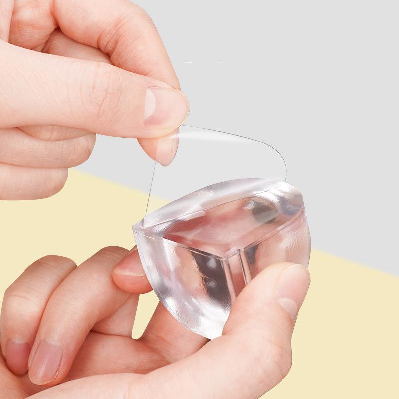 1-4pcs Transparent Door Stopper Self Adhesive Door Holder Catch Floor Mounted Door Stop for Protection of Wall and Furniture