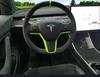 Pink Alcantara Interior Upgrade for Tesla: Personalized Multi-Color Design