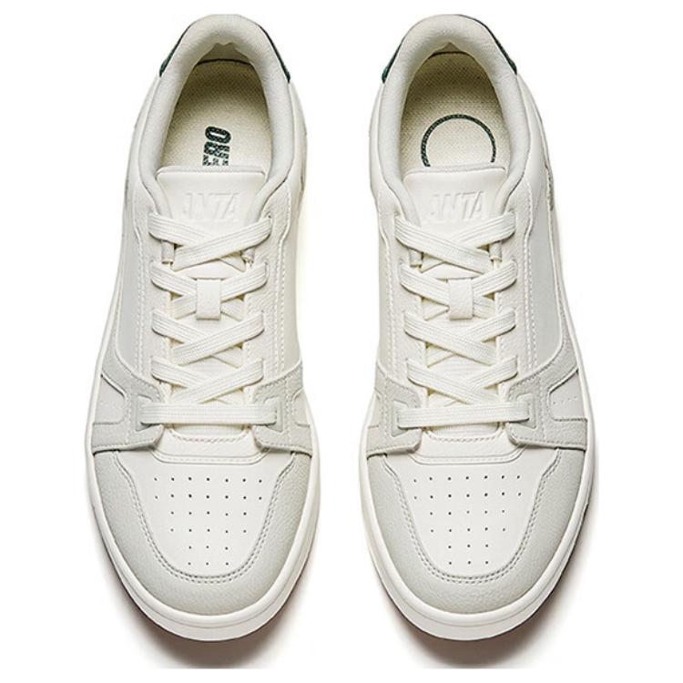 Anta Breathable Comfortable Fashionable Slip-Resistant Low-Top Sneakers Men sneakers White Gray 112528018-7