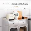 WEZHO Stainless Steel Kitchen Storage Sideboard CN Plug (adapter Included)