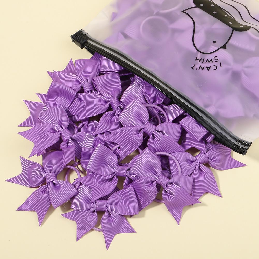 5Pcs/lot Grosgrain Ribbon Pigtail Hair Bows Elastic Hair Ties Hair Bands Holders Baby Hair Accessories for Baby Girls Infants