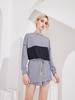 Bohemianbeullu String Tie Boat Neck Women'S Loose Fit Rash Guard Gb
