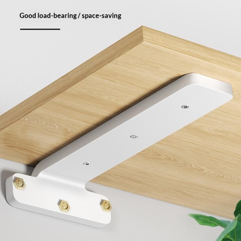 1 Set Metal Wall Shelf Support Wall Mount Cast Iron Shelves Brackets 3Mm Heavy Duty Floating Shelf Brackets Accessories