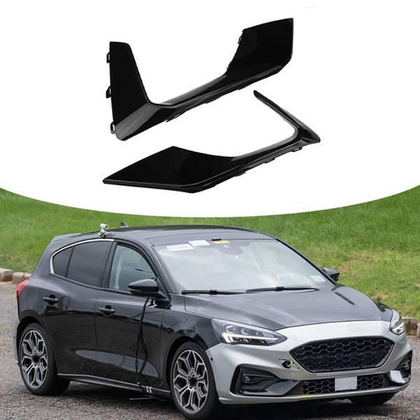 Kompatible Frontschürzen-Zierleiste für 2018-2021 Ford Focus MK4 ST Nebelscheinwerfer-Gitterabdeckung (1 Paar).
