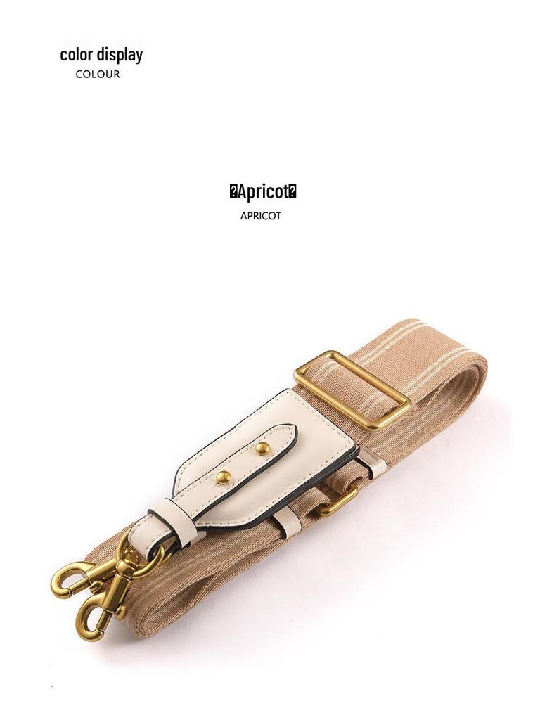 Ma Huang Shi Adjustable 4.5CM Webbing Bag Strap, Off-White Series, Women's Replacement Strap