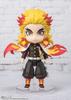 TAMASHII NATIONS Figuarts mini Demon Slayer: Kimetsu no Yaiba Rengoku Kyojuro Flame Breathing, approximately 90mm, PVC & ABS painted action figure