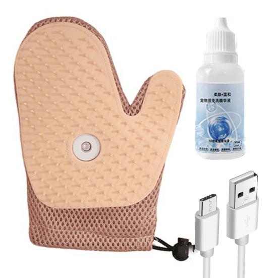 Pet Grooming Glove Dogs Shedding Mist Glove Double-Sided Cats Hair Removal Glove Petting Glove Deshedding Tool for Dogs Cats