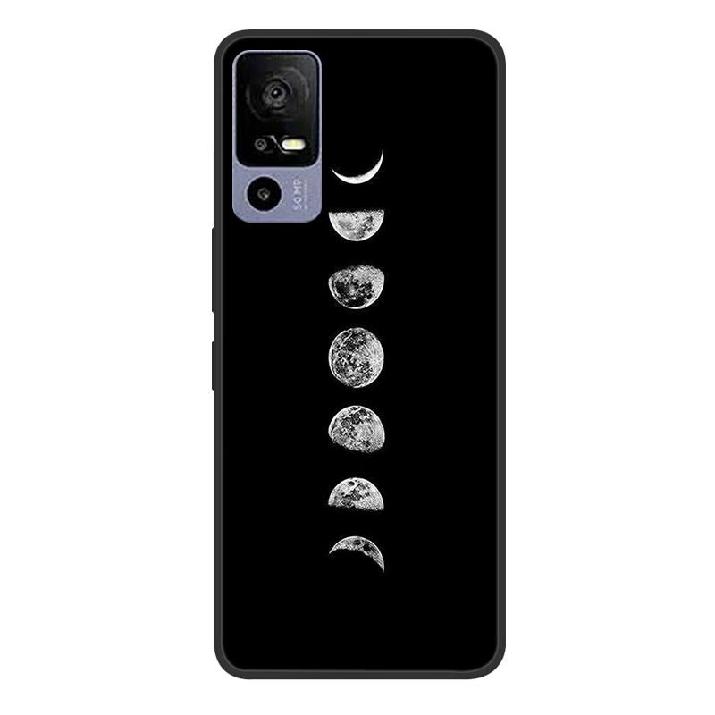 For TCL 40R 5G T771A Case Painted Soft Black Silicone Bumper Phone Cover for TCL 40 R 5G 6.6" Case TCL40R 40R Etui Coque Fundas