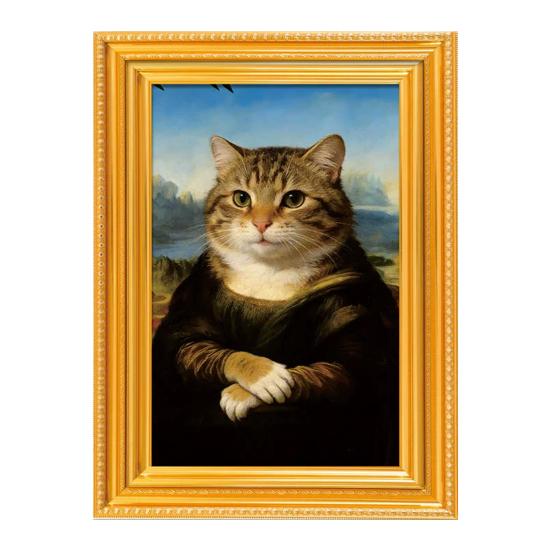 Wooden Photo Frame Refrigerator Magnet Animal Frame Fridge Magnet Home Office Whiteboard Decorative Accessories Humorous Gift