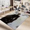 1pc Fire and Blood Office Carpet Chair Mats, Home Decor Mat Fantasy Theme Mat Durable Mat, Dragon Decor,Suitable for Fantasy Theme Lovers