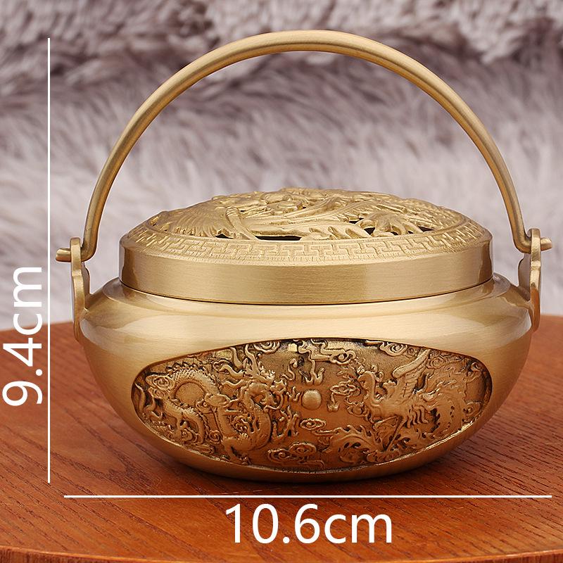 

Латунная портативная подставка для благовоний из сандалового дерева и грелка для рук