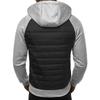 Men's Autumn and Winter Casual Hoodie Zipper Hoodie Coat Men's Patchwork Cardigan