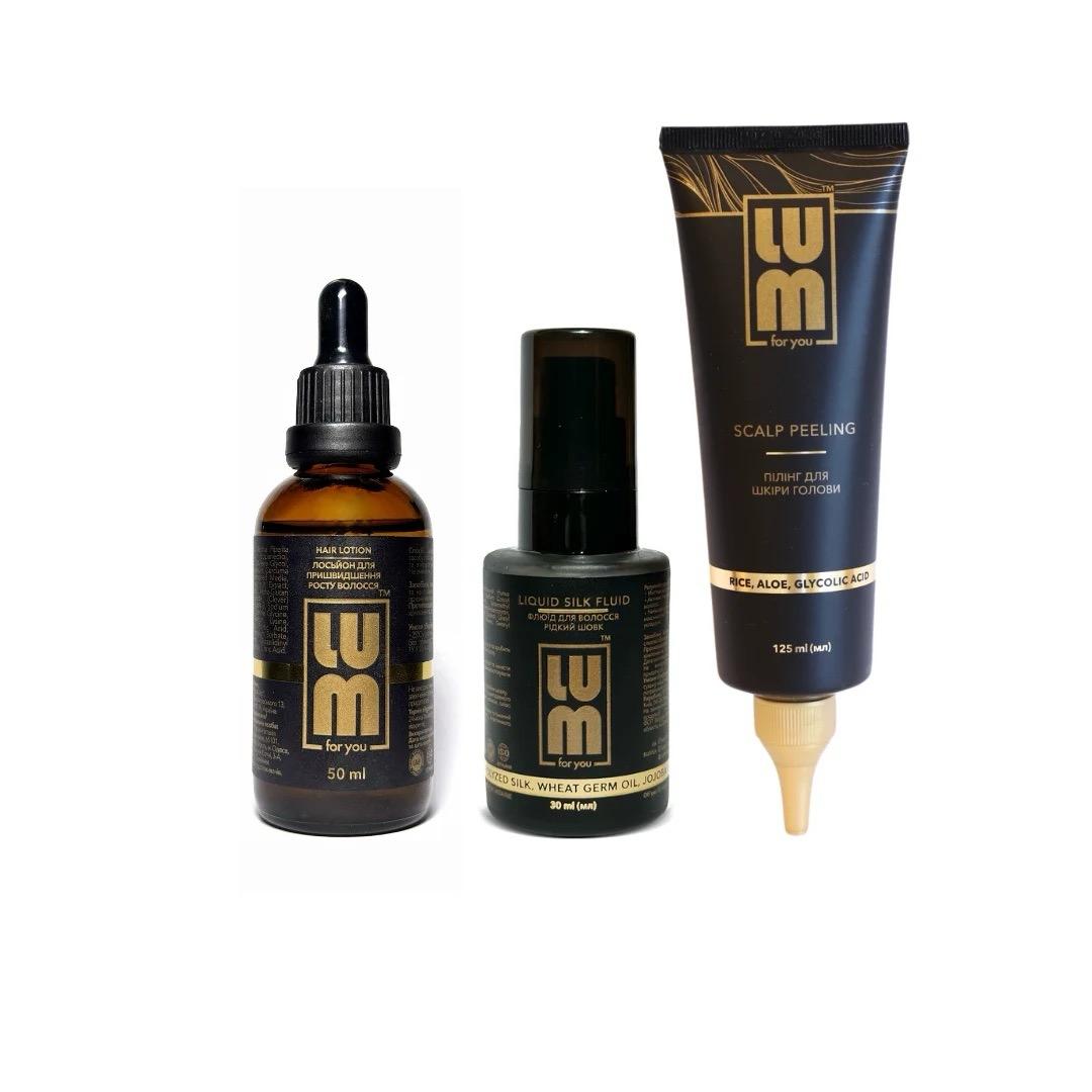 

LUM set Recovery formula: from roots to tips (Hair growth lotion, scalp peeling, fluid)