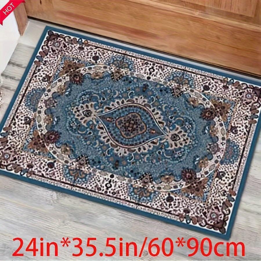 

1pc vintage Persian rug, Bohemian living room rug, ethnic style rug, suitable for hotel stays, anti-slip rug for living room and bedroom, vintage 24 Inch*35.5 Inch/60*90cm