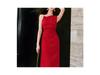Pre-Sale Micro-Elastic Twill Dress with Metal Inlay and Asymmetric Ruched Waist