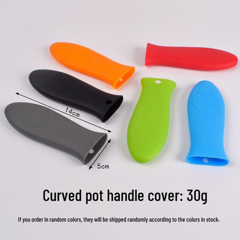 Силиконовые термостойкие, противоскользящие накладки на ручку и ухо кастрюли для воков Black