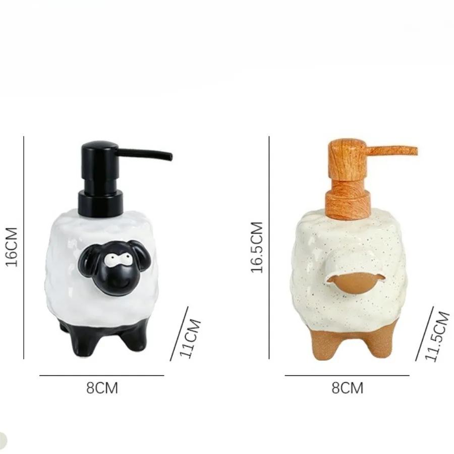 Ceramic Kitchen Hand Sanitizer Dispenser Multifunctional Bathroom Sink Shower Gel Press Type Empty Bottle Bathroom Accessories