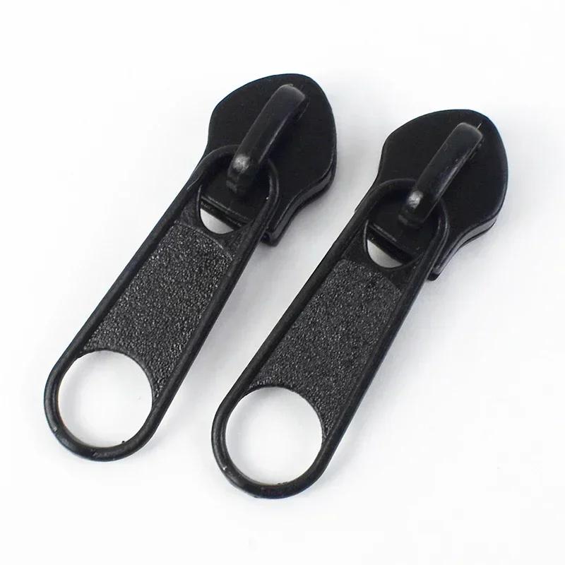 10/20/50Pcs 3#5# Meetee Rainbow Nylon Zipper Slider Backpack Jacket Zips Heads Decorative Zip Puller Repair Kit Sewing Accessory