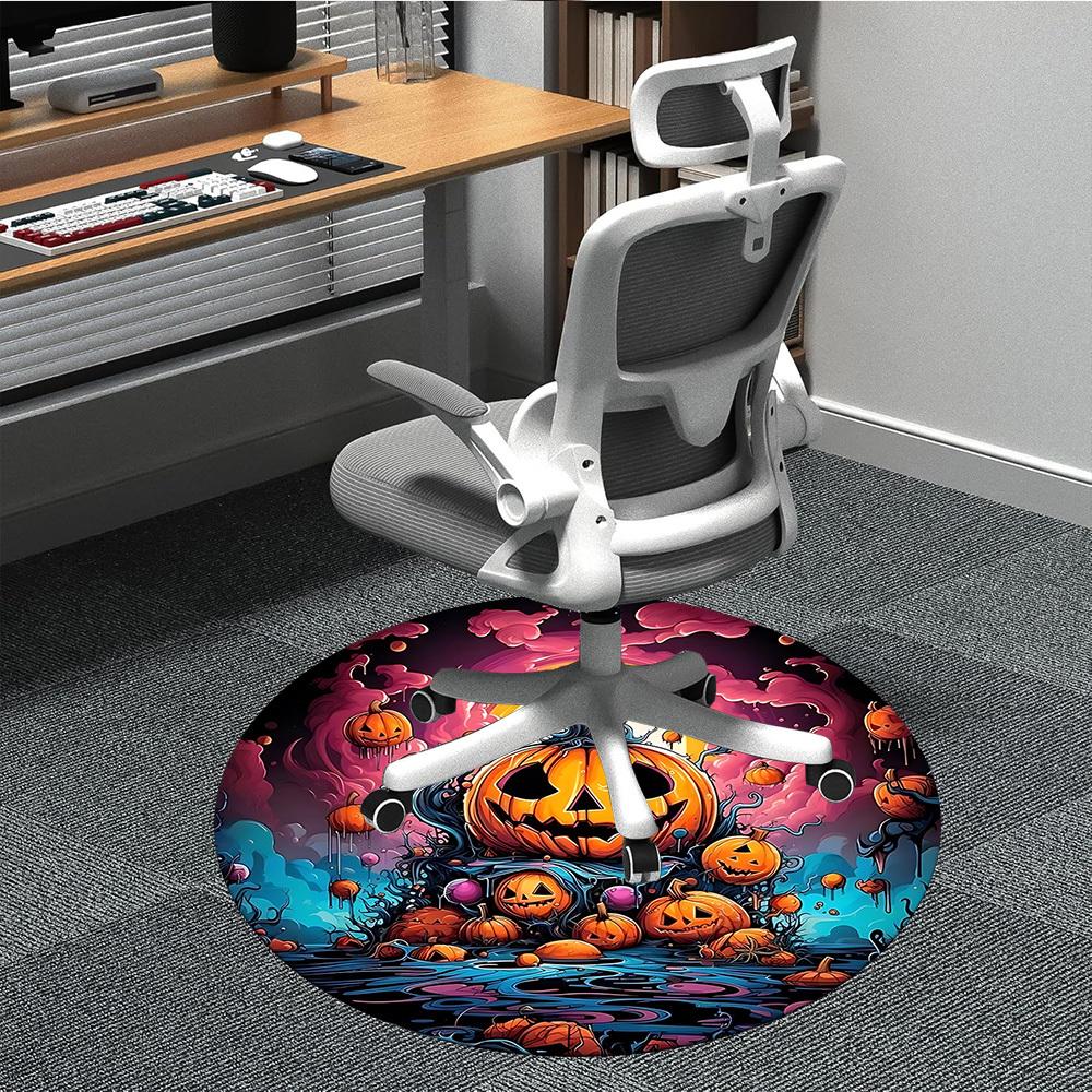 

1pc Halloween Pumpkins Chair Carpet for Office, , Non-slip carpet, Very suitable for offices, farmhouses,Outdoor carpet yy251120026 80cm by 80cm
