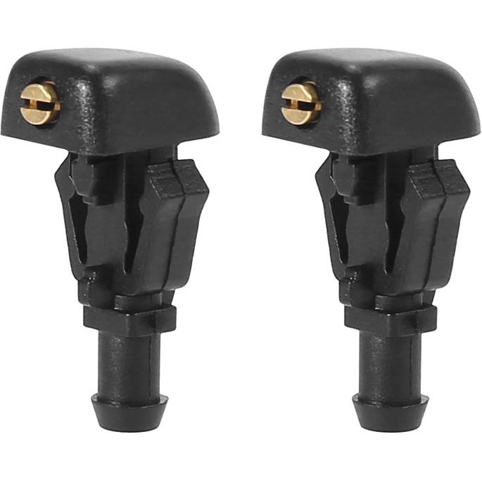 ACROPIX Front Windshield Wiper Nozzles for Nissan Titan for Infiniti QX56 - Pack of 2 Black