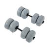 30kg Adjustable Travel Water Filled Dumbbells for Men Women Arm Muscle Training Home FitnessGray