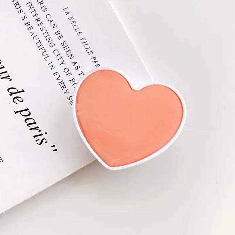1116 Heart Shaped Phone Socket Holder Finger Grip Bracket Support Telephone for IPhone 11 11 11 Samsung Pocket Socket Stand