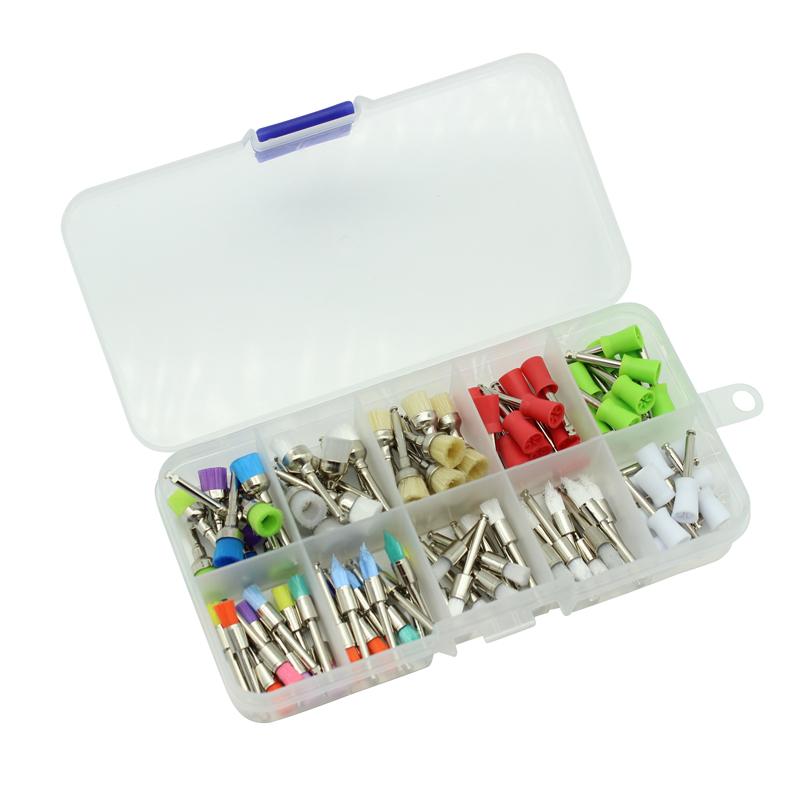 

PIORPOY 100Pcs/Box Dental Polishing Brush Prophy Brushes Colour White Nylon Tapered Prophy Cup Prophylaxis Brushes Dentistry