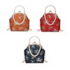 Pearl Embroidery Banquet Bag Cheongsam Accessories Hanfu Clutch Bag Chinese Style Handbag  Party