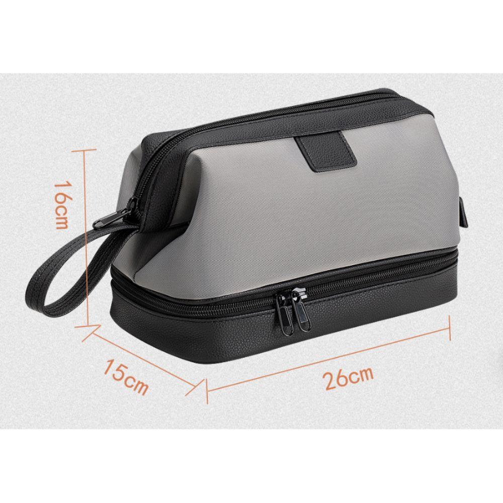 Large Capacity Travel Toiletry Bag Waterproof Dry/Wet Separation Cosmetic Bag Portable Bathing Bag Storage Pouch for Men Women