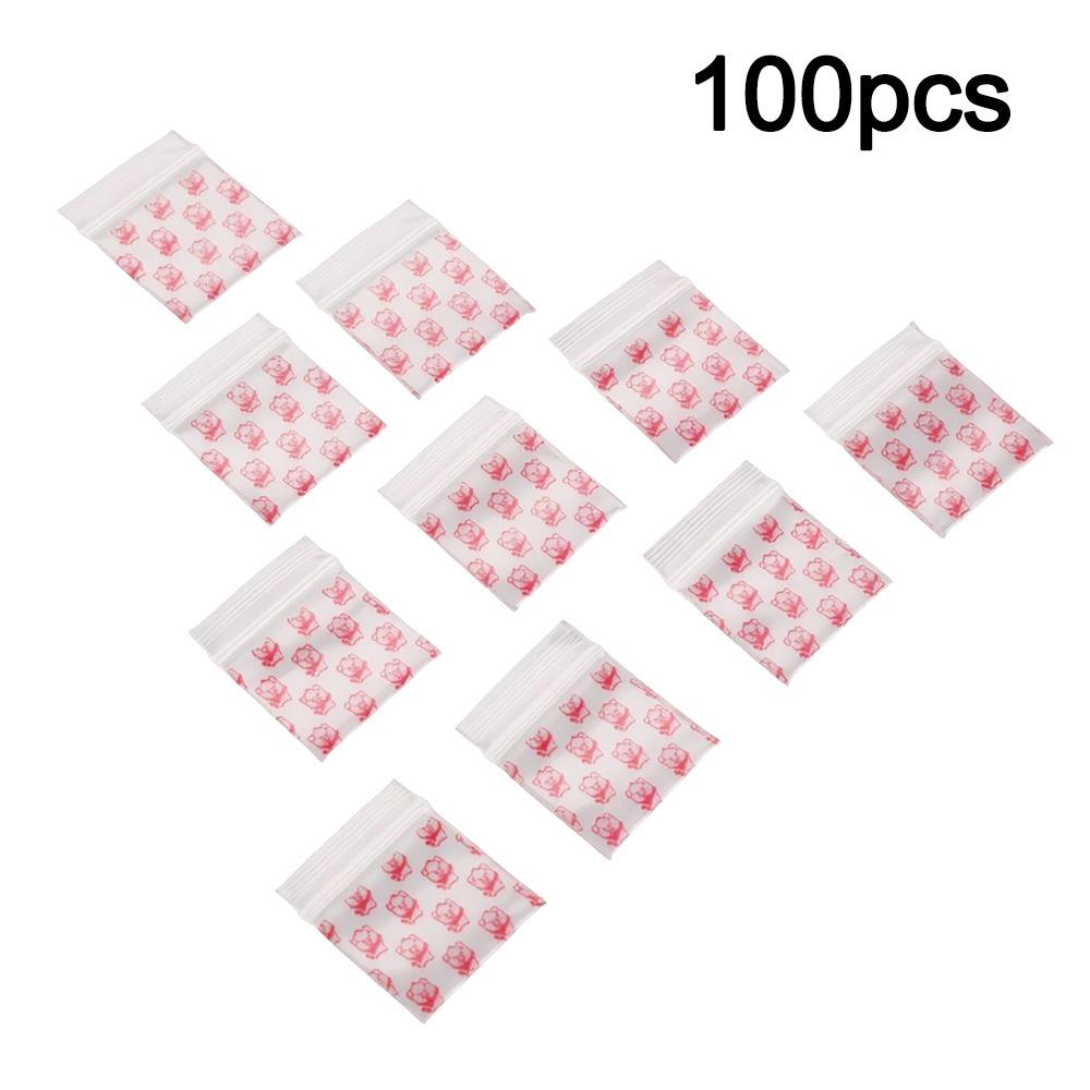 More Thicker Jewelry Bags Clear Plastic Storage Bags Multi-Purpose Valve Bags  Gift Packing 100pcs