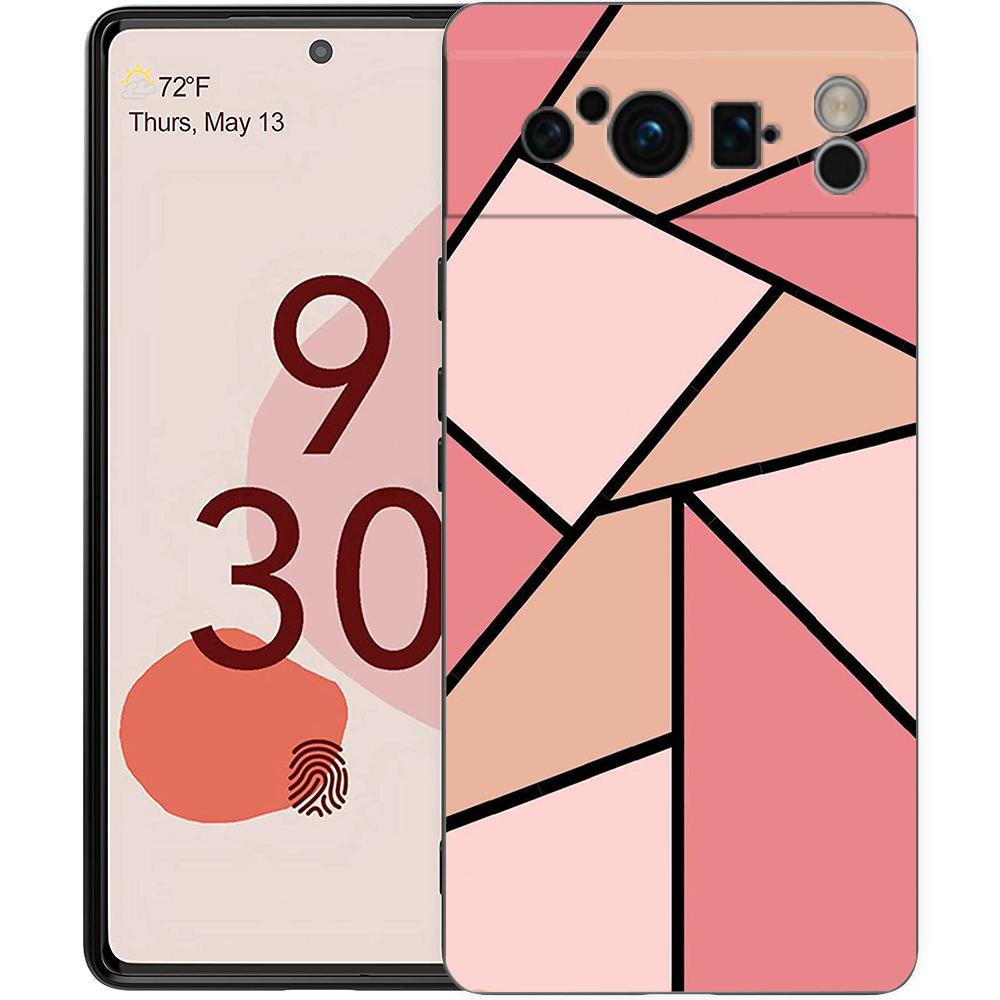 For Google Pixel 10 Pro Phone Case Pixel 9 Pro XL TPU Case Pixel 8 Pro 9A 8A 7A 7 6A 6 Pro Soft Cover Color Geometry Marble