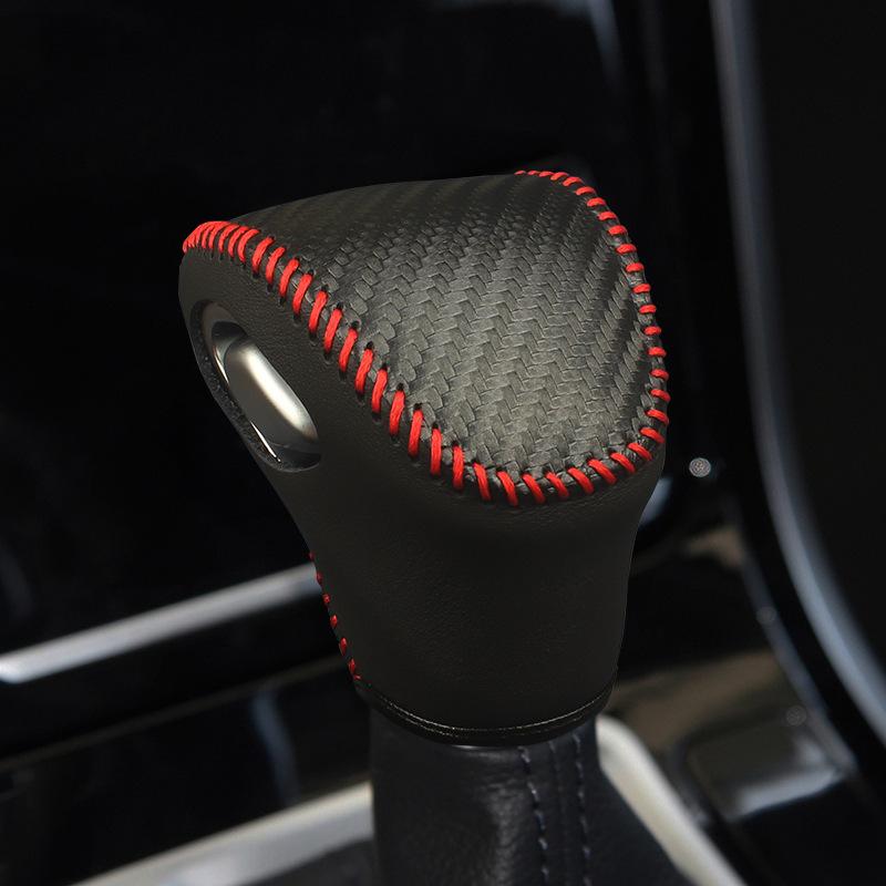 Couvre Poignée Levier de Vitesse pour Kia Antidérapant Résistant à l'Usure Protections Durables Couvercle Pommeau de Levier de Vitesse Accessoires de Voiture