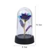 Eternal Rose LED Light Foil Red Artificial Flower in Glass for Girlfriend Wedding Party Supplies Valentine's Day Christmas Gifts
