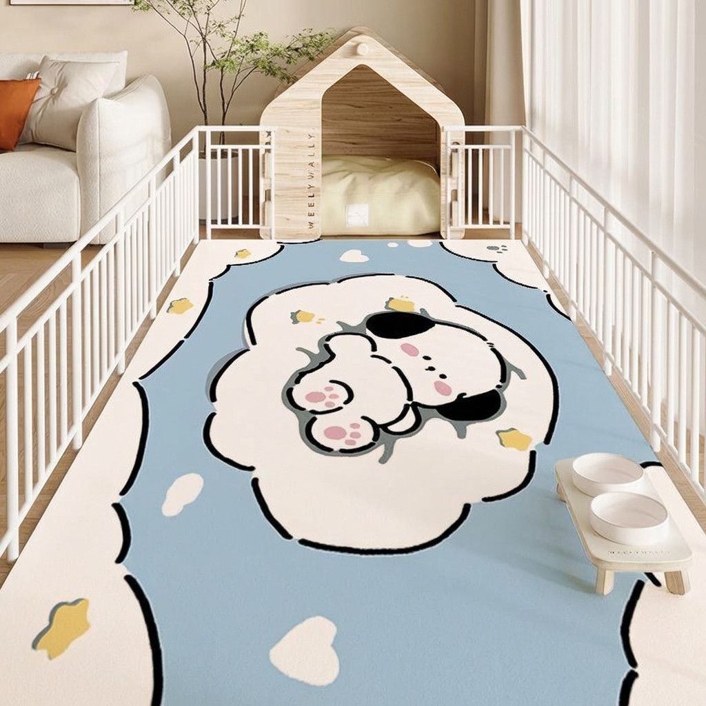 Cartoon kitchen doormat, non-slip mat, entryway mat, minimalist style entryway mat, coffee table rug