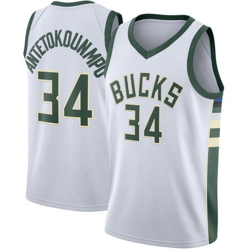 Milwaukee Bucks Giannis Antetokounmpo 34 Basketball Jersey Mens Stitched Team Sport Wear Fall Winter