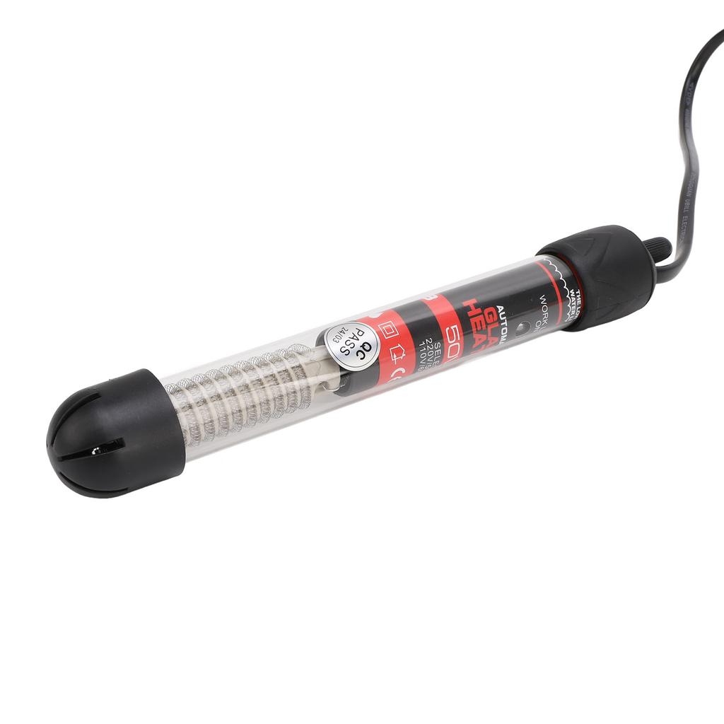 Submersible Aquarium Heater Automatic Constant Temperature Glass Fish Tahk Heater with 2 Suction Cups
