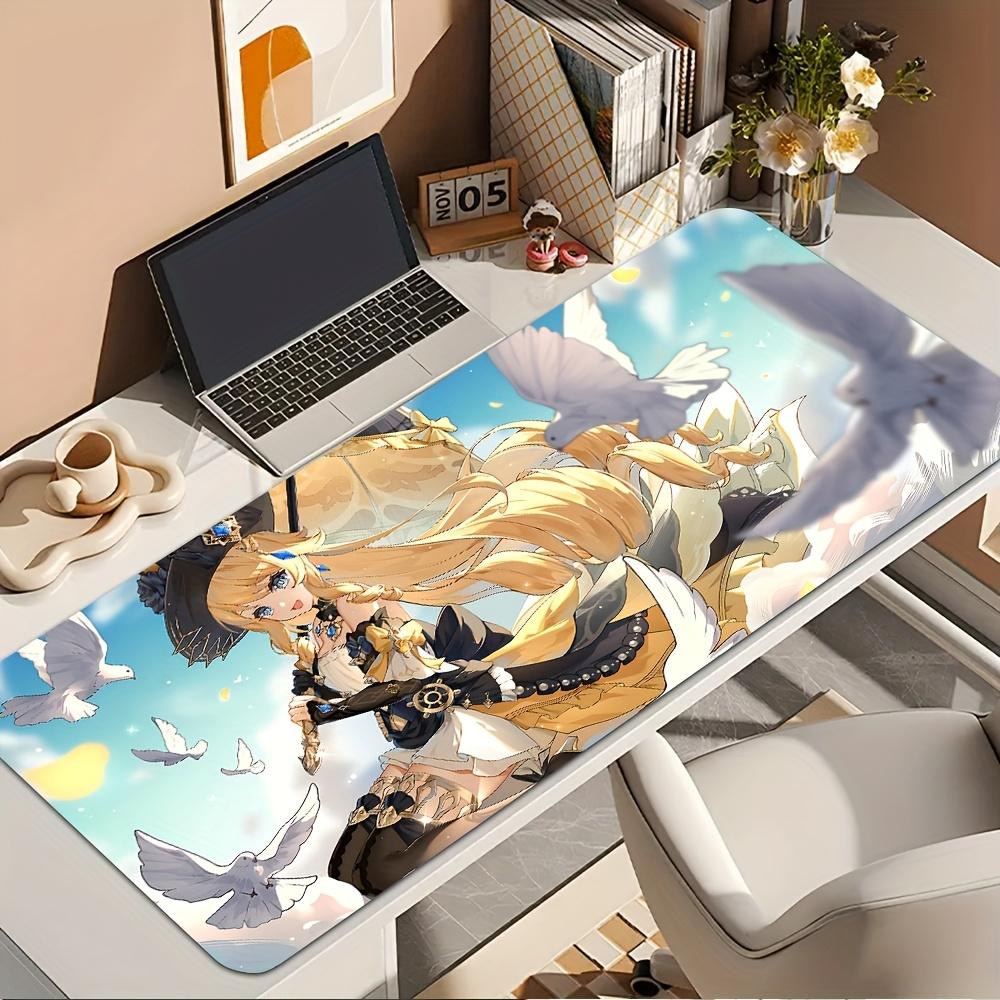 Anime Game Furina Columbina Citlali Columbina Girls Mouse Pad Xxl Laptop Accessories Keyboard Deskmat Mousepad Genshin Impact