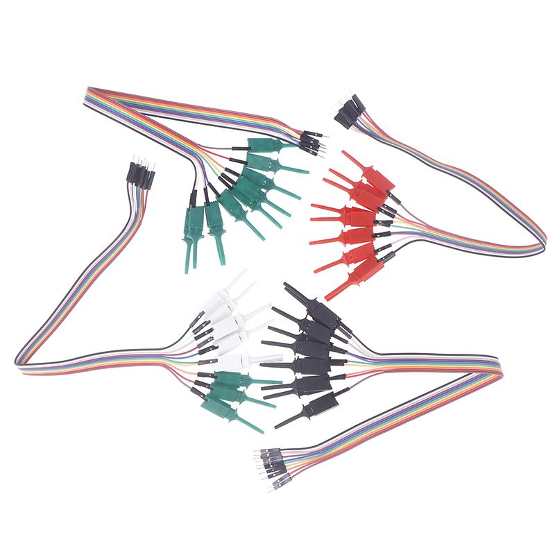 30Cm 10 Needle Hook Clamp Kit Logic Analyzer Cable Clamp Probe With Springs At The Front Connect Chips Pins Power Tools