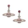 VIVIENNE WESTWOOD Mini-Basrelief-Tropfen-Planeten-Anhängerohrringe Damenohrringe Messing 6202002502P116CNP116