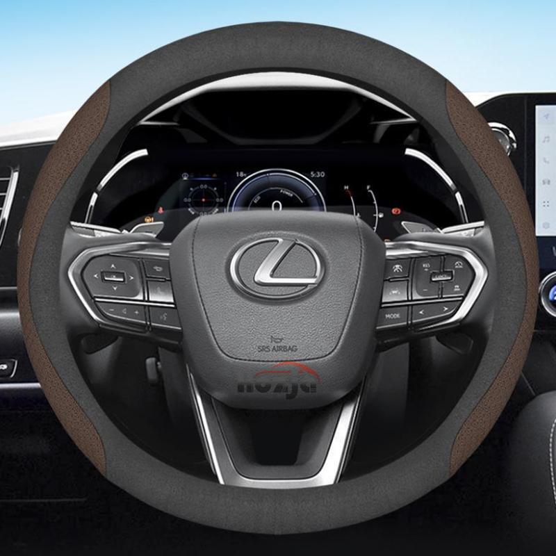 Car Steering Wheel Cover for Lexus RX 400h 450h TX350 LX600 RX400h RX350 RX350h LS400 UX250h NX ES 300h 350 CT200h Accessories