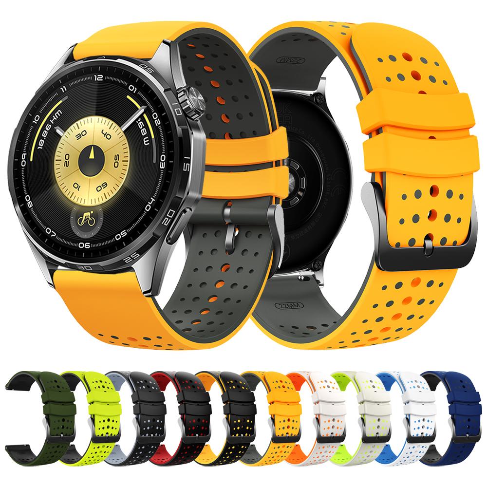 Silicone Watchband 22mm For Huawei Watch GT 6 5 Pro 46mm Sport Strap Bracelet Wristband For Huawei GT6 Replacement Band