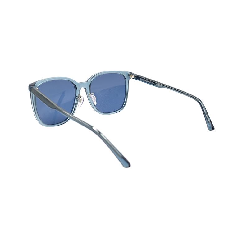 Emporio Armani ESSENTIAL LEISURE Pillow Sunglasses EA4206D Unisex Transparent Blue