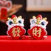 Traditional Wake Lion Ornaments Cartoon Lucky Dancing Lion Model  Tabletop Decoration
