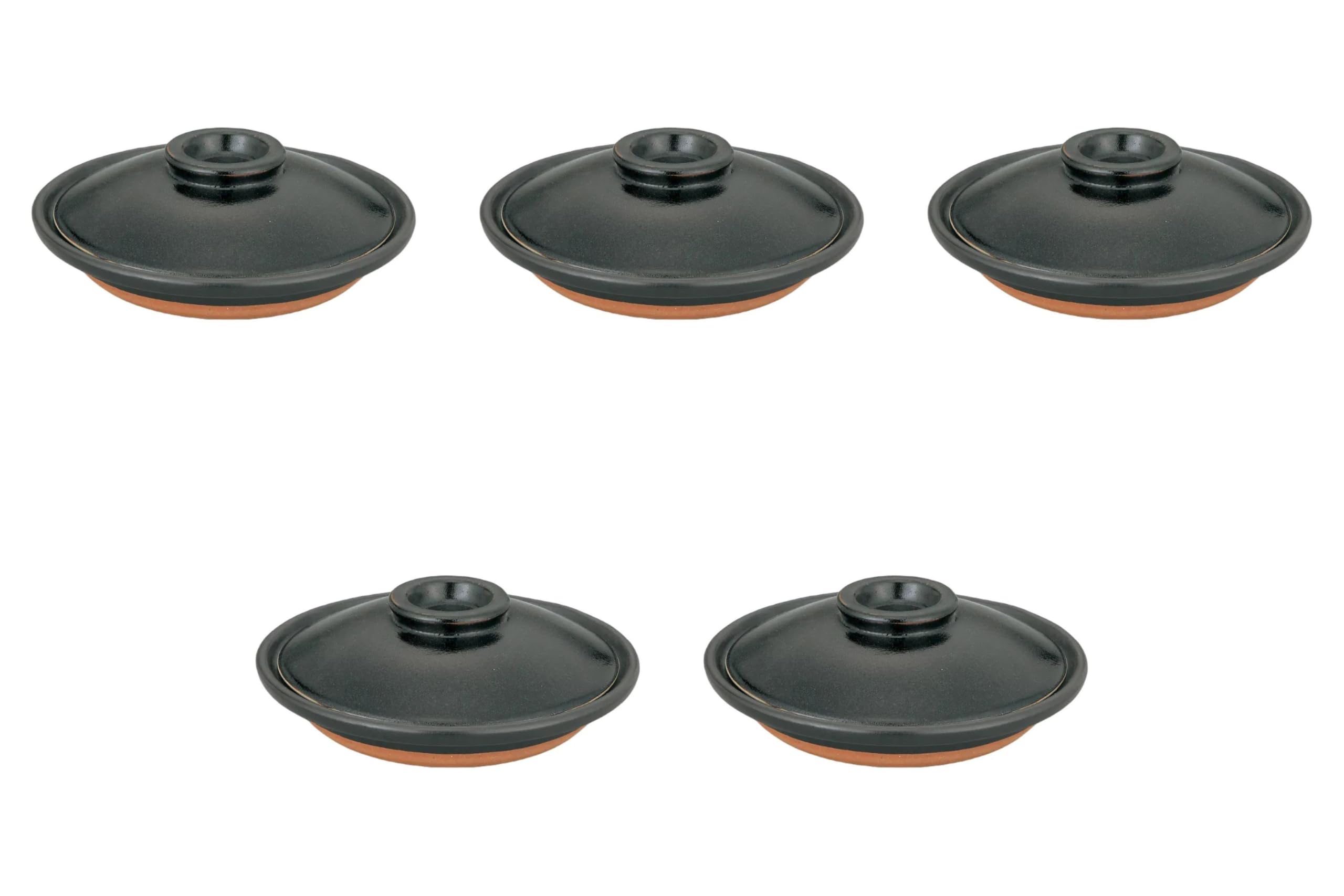 

Set of 5 Yuzu Tenmoku Yanagawa Pots x Yanagawa Banko Direct Setomonohonpo [17.3 6.5cm] Pots, Ware, Fire,