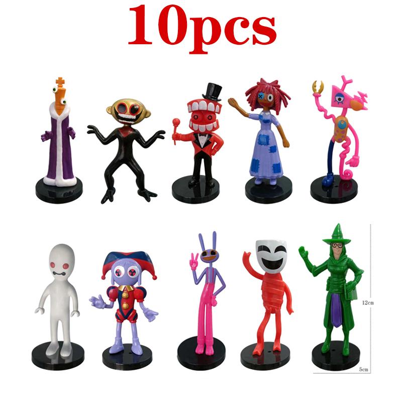 6-12Pcs Cartoon Characters Figura Model PVC The Amazing Digital Circus Anime Action & Toy Figures For Kids Birthday Gift