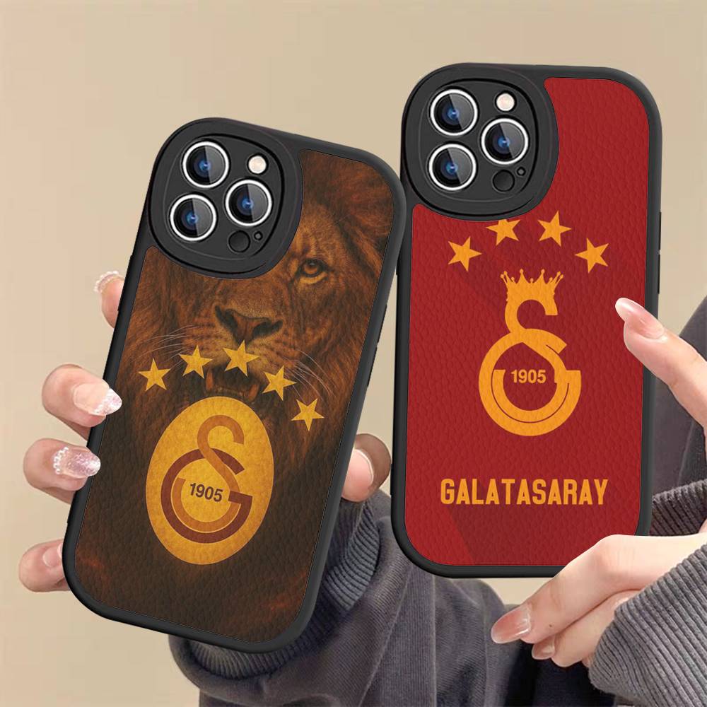 1 Stück Klassische G-galatasaray-C-club Handyhülle Für IPhone 15 14 13 12 11 16 Pro Max Plus Leder Weiche Hülle