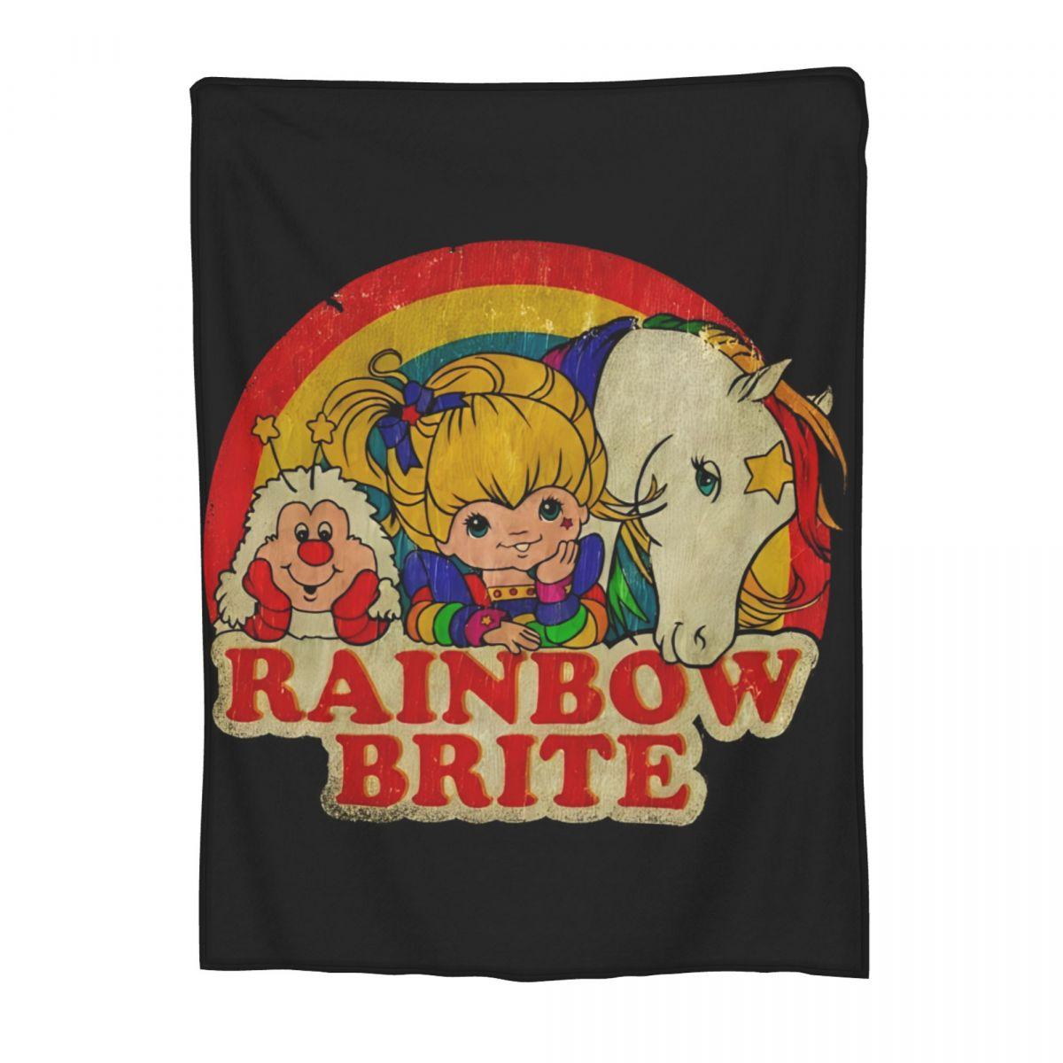 RETRO RAINBOW BRITEs Blanket Ultra-Soft Velvet Novelty Gifts Throw Blanket Quilt 200x150cm