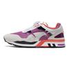 Puma Lightweight Comfortable Fabric Two-Layer Cowhide Non-Slip Wear-Resistant Low-Top Casual Running Shoes Unisex Sneakers White Purple 373555-03